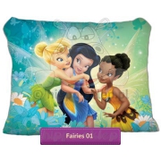 Large kids pillowcase with Disney Faireies, green, Faro
