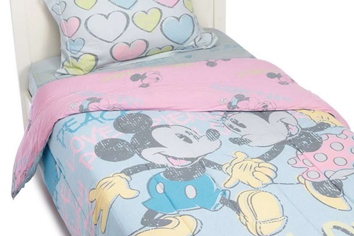 Panel printed bedding with Mickey Mouse 