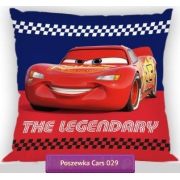 Small square kids pillowcase Disney Cars 3, navy blue-red 