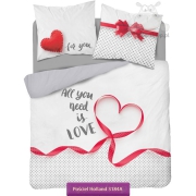 All you need is Love bedding 160x200, white