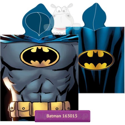 Batman cape beach poncho towel 50x115 blue & black