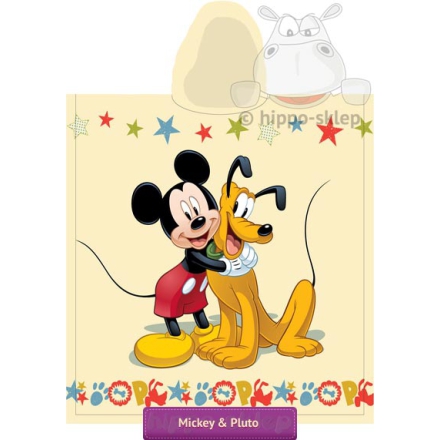 Kids hooded towel Mickey Mouse & Pluto, Jerry fabrics