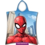 Kids poncho towel with Spider-man, blue