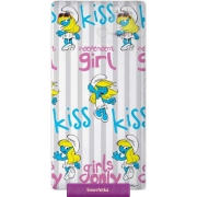 Kids flat of fitted sheet with Smurfette 90x200 cm