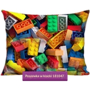 Large kids pillowcase colorful blocks 70x80, 50x80 or 50x60 cm