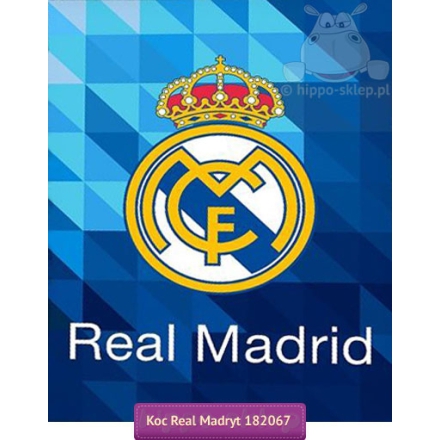 Real Madrid fleece blanket 150x200, blue