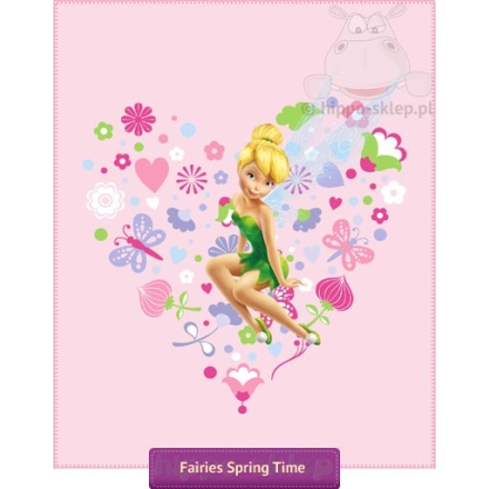 Pink kids blanket with Disney Tinkerbell 