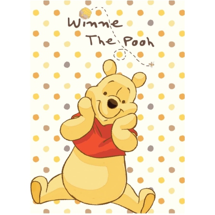 Acrylic blanket Winnie the Pooh dots