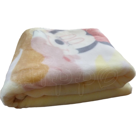 Warm baby blanket with Minnie Disney Mouse