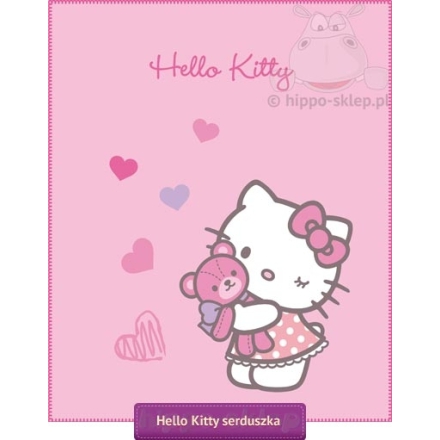 Kids polar blanket Hello Kitty Kite 41813 hearts, CTI