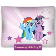 Large pillow cover with My Little Pony, pink 