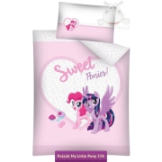 Baby bedding My Little Pony, 100x135 or 90x130 cm pink heart