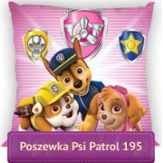 Paw Patrol kids small square pink pillowcase,