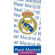 Large Real Madrid beach towel 150x75 cm white