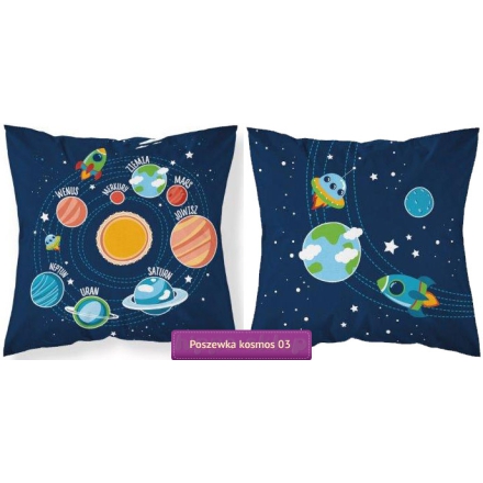 Colorful pillow cover with agricultural machine for a boys