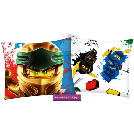 Reversible Lego Ninjago pillowcases for boys 50x60