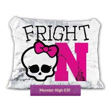 Large Monster High white pillowcase 70x80 or 50x80 