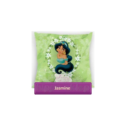 Small square pillowcase with Princess Jasmine, 40x40