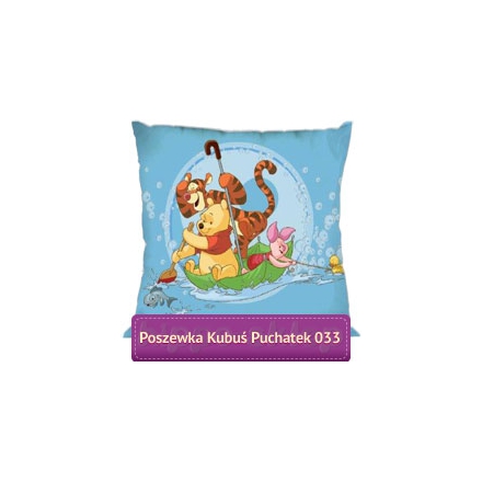Small square pillowcase Disney Winnie The Pooh, blue