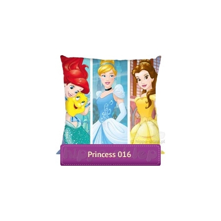 Reversible small square Disney Princess pillowcase 40x40