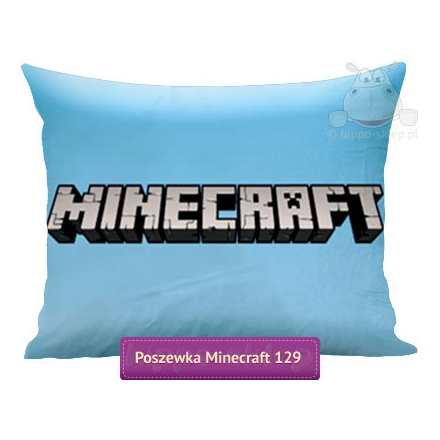 Large pillow cover with Minecraft logo 50x60 cm
