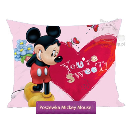 Mickey Mouse large pillowcase 70x80. pale pink