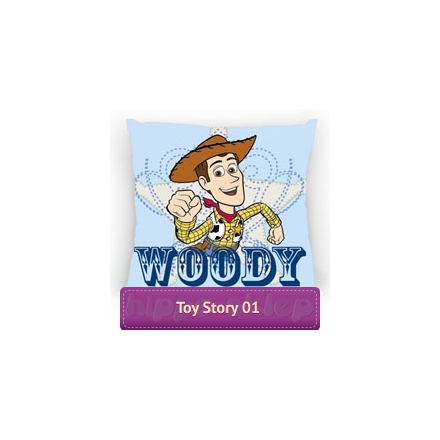 Woody - Disney Toy Story small square kids pillowcase 40x40, blue