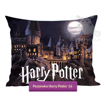 Hogwarts castle Harry Potter pillowcase 50x75, brown