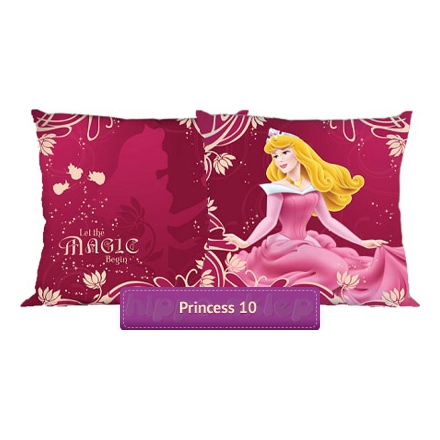 Sleeping Beauty reversible pillowcase 40x40 cm