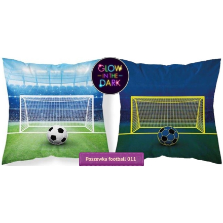 Colorful pillow cover with football stadium for a boys
