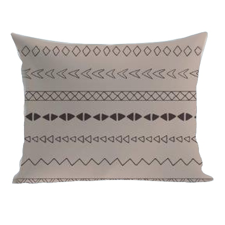 Pillowcase with boho style patterns