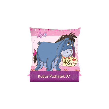 Disney Winnie the Pooh reversible cushion / decorative pillow 40x40 cm, pink