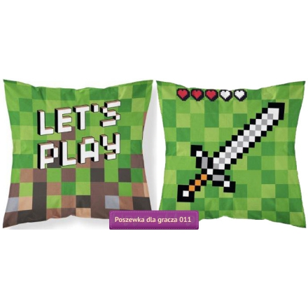 Green-brown pillow cover Minecraft Let's Play 