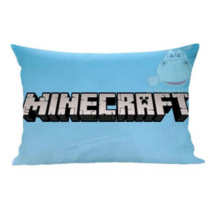 Minecraft large pillowcase 70x80cm, blue 