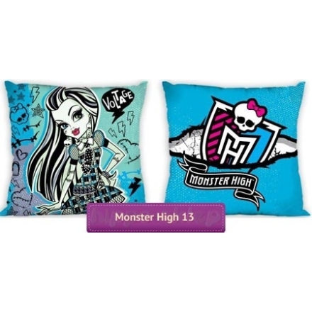 Reversible Frankie Stein - Monster High kids pillowcase 40x40 cm blue