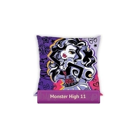 Small square Clawdeen Wolf Monster High pillowcase for girls