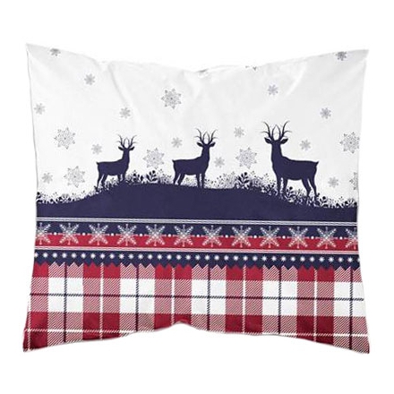 Christmas design pillowcase with reindeer