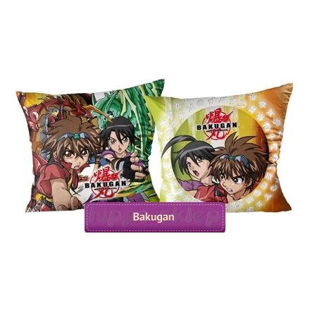Reversible decorative pillow or pillowcase Bakugan 04