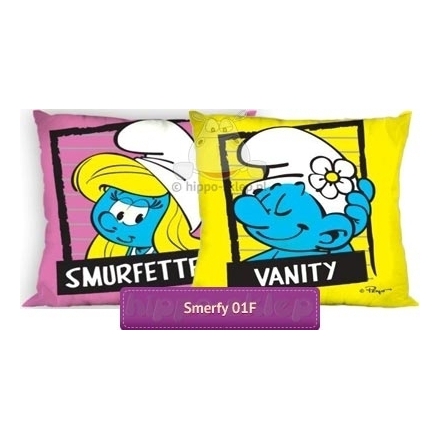Pillowcase with Smurfette and Vanity Smurf