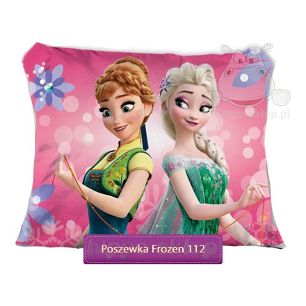 Large pillowcase Anna & Elsa - Frozen 50x60 cm, pink