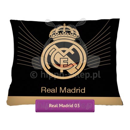 Large golden-black Real Madrid pillowcase 70x80 cm