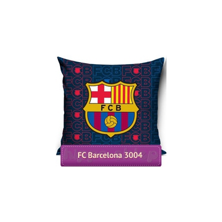 Small square pillowcase FC Barcelona football club crest FCB 163004