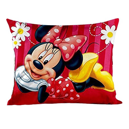 Large pillowcase with Minnie Mouse 70x80 cm, red