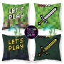 Decorative pillow / pillow cover with Minecraft design, 40x40 cm