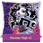 Small square Clawdeen Wolf Monster High pillowcase for girls