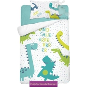 Baby bedding with dinosaurs for toddlers bed, 100x135 or 90x130