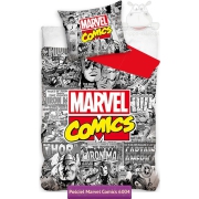 Marvel comics Pop-art bedding 140x200, 150x200, gray 