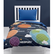 Kids bedspread with Solar System 170x210