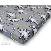 Kids flat sheet with dinosaurs 140x200