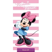 Disney Minnie Mouse kids beach towel 70x140 cm, pink-white